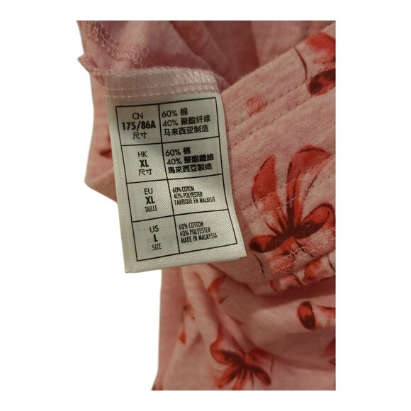 Disney Parks Authentic Minnie Mouse Ears Polka Dots Pink V Neck Pajama Set Short - Picture 9 of 16